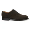 Cheaney Kelmarsh R Oxford Semi Brogue In Dark Brown Suede