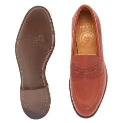 Cheaney Kenmore EF Penny Loafer In Tan Deerskin Leather -Zeg Shoes Shop cheaney kenmore ef penny loafer in tan deerskin leather p1692 11504 zoom