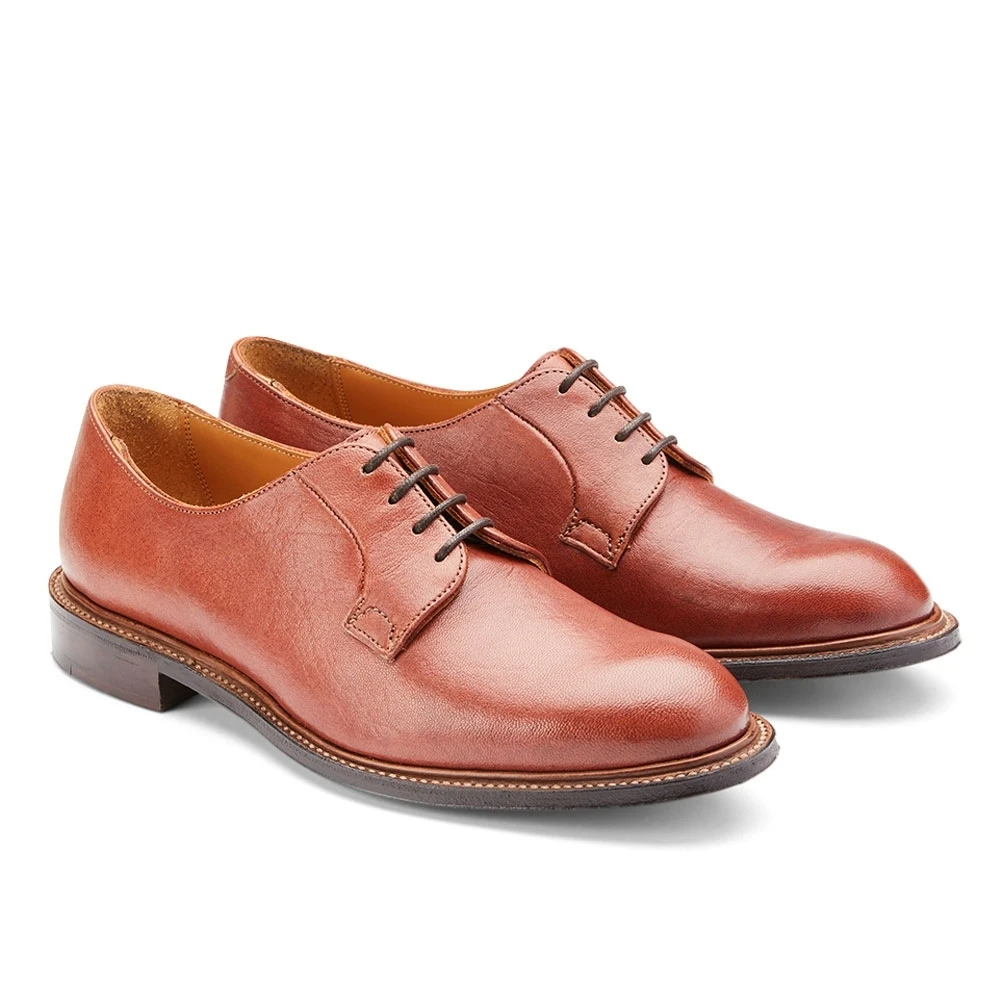 Cheaney Kinloch EF Derby In Tan Deerskin Leather 2 Cheaney Kinloch EF Derby In Tan Deerskin Leather - Image 2