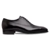 Cheaney Lancaster Punch Capped Oxford In Black Calf Leather