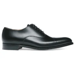 Cheaney Lime Classic Oxford In Black Calf Leather | Leather Sole