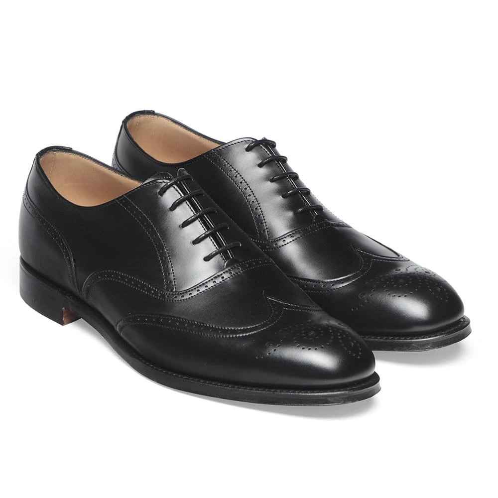 Cheaney Loddington Oxford Brogue In Black Calf Leather | Leather Sole 2 Cheaney Loddington Oxford Brogue In Black Calf Leather | Leather Sole - Image 2