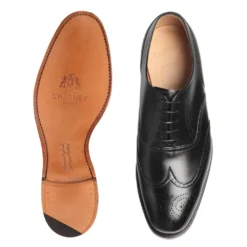 Cheaney Loddington Oxford Brogue In Black Calf Leather | Leather Sole 6 Cheaney Loddington Oxford Brogue In Black Calf Leather | Leather Sole -Zeg Shoes Shop cheaney loddington oxford brogue in black calf leather leather sole p314 2688 zoom