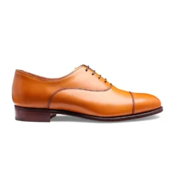 Cheaney Louise Capped Oxford In Light Chestnut Calf Leather