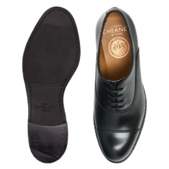 Cheaney Louise II D Capped Oxford In Black Calf Leather -Zeg Shoes Shop cheaney louise ii d capped oxford in black calf leather p1778 12485 zoom