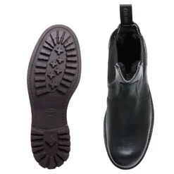 Cheaney Mohawk C Shearling Lined Chelsea Boot In Jet Black Kudu Leather -Zeg Shoes Shop cheaney mohawk c shearling lined chelsea boot in jet black kudu leather p1596 10899 zoom