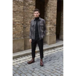 Cheaney Mohawk C Shearling Lined Chelsea Boot In Whiskey Kudu Leather -Zeg Shoes Shop cheaney mohawk c shearling lined chelsea boot in whiskey kudu leather p1598 10517 zoom