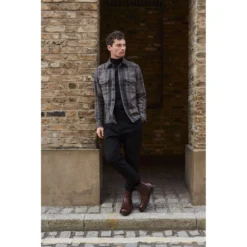 Cheaney Mohawk C Shearling Lined Chelsea Boot In Whiskey Kudu Leather -Zeg Shoes Shop cheaney mohawk c shearling lined chelsea boot in whiskey kudu leather p1598 10518 zoom