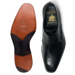 Cheaney Norman Derby In Black Calf Leather -Zeg Shoes Shop cheaney norman derby in black calf leather p1735 12180 zoom