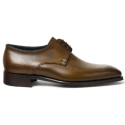 Cheaney Norman Derby In Bronzed Espresso Calf Leather