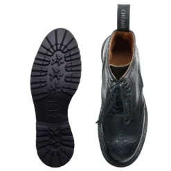 Cheaney Olivia GV Derby Brogue Boot In Black Eco Oiled Leather -Zeg Shoes Shop cheaney olivia gv derby brogue boot in black eco oiled leather p1611 10919 zoom