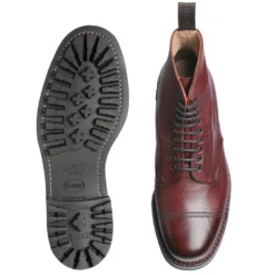 Cheaney Pennine II C Veldtschoen Derby Boot In Burgundy Grain Leather -Zeg Shoes Shop cheaney pennine ii c veldtschoen derby boot in burgundy grain leather p106 1561 zoom