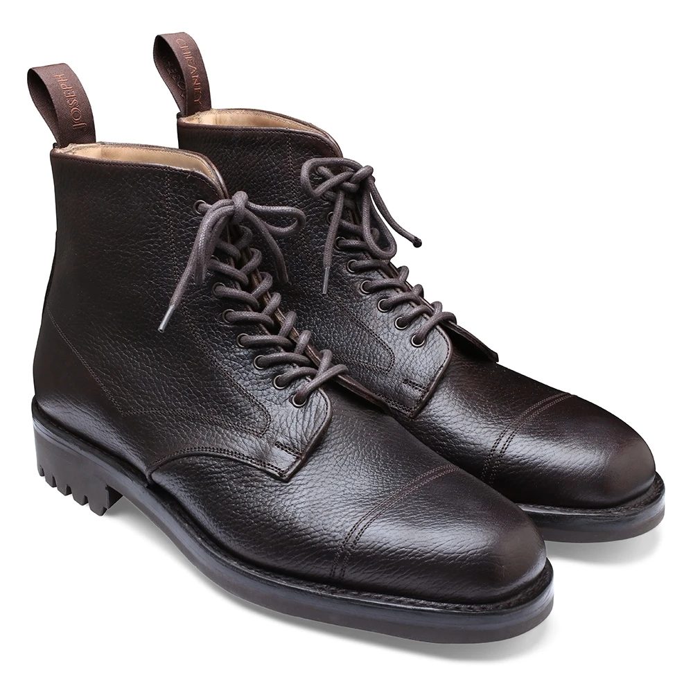 Cheaney Pennine II C Veldtschoen Derby Boot In Dark Brown Pull Up Grain Leather 2 Cheaney Pennine II C Veldtschoen Derby Boot In Dark Brown Pull Up Grain Leather - Image 2