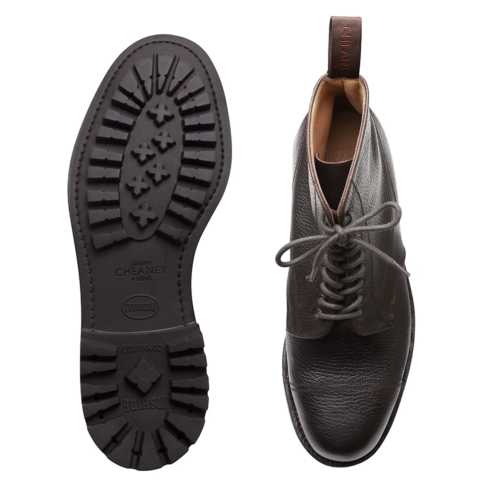 Cheaney Pennine II C Veldtschoen Derby Boot In Dark Brown Pull Up Grain Leather 3 Cheaney Pennine II C Veldtschoen Derby Boot In Dark Brown Pull Up Grain Leather - Image 3