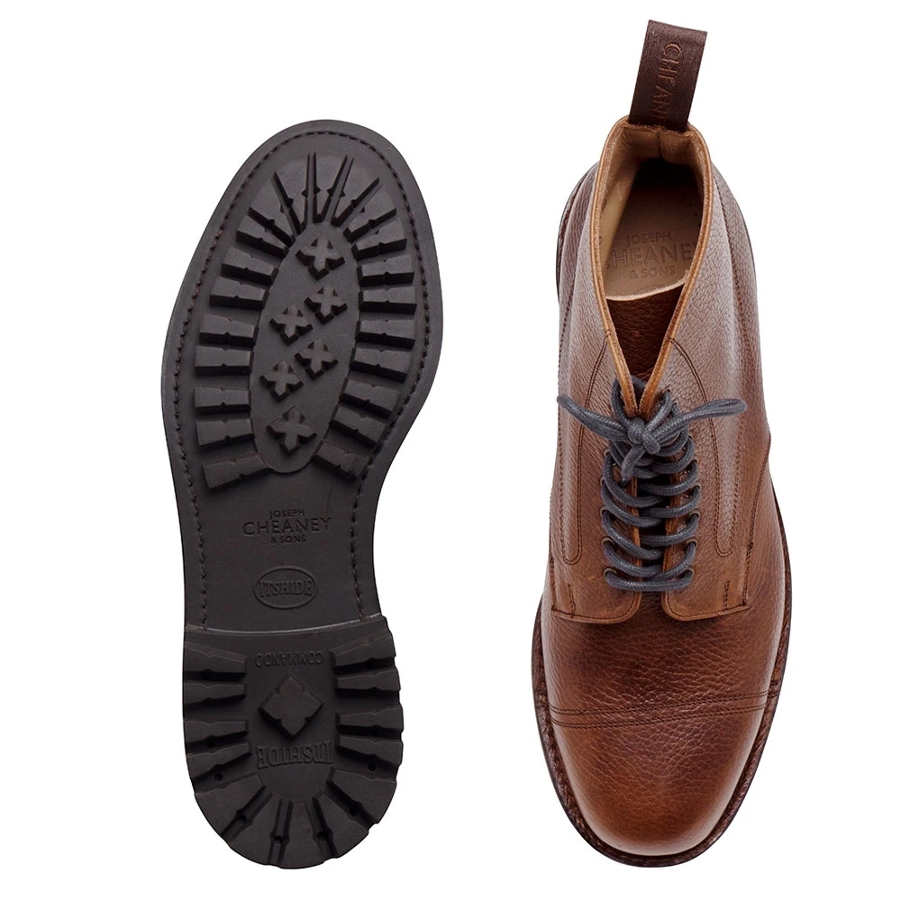 Cheaney Pennine II C Veldtschoen Derby Boot In Mahogany Pull Up Grain Leather 3 Cheaney Pennine II C Veldtschoen Derby Boot In Mahogany Pull Up Grain Leather - Image 3