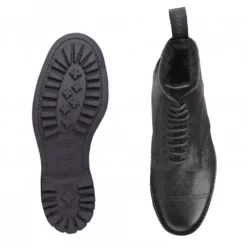 Cheaney Pennine III C Shearling Lined Veldtschoen Derby Boot In Black Grain Leather -Zeg Shoes Shop cheaney pennine iii c shearling lined veldtschoen derby boot in black grain leather p1244 8735 zoom