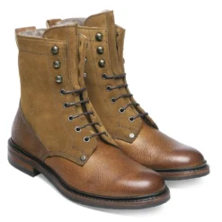 Cheaney Scott R Shearling Lined Derby Boot In Almond Grain/Maracca Suede 7 Cheaney Scott R Shearling Lined Derby Boot In Almond Grain/Maracca Suede -Zeg Shoes Shop cheaney scott r shearling lined derby boot in almond grain maracca suede p110 1513 zoom