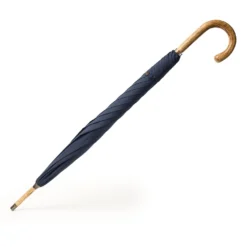 Cheaney Soild Hickory Stick Umbrella In Navy