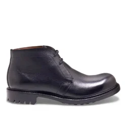 Cheaney Stirling C Chukka Boot In Jet Black Kudu Leather