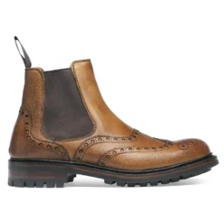Cheaney Tamar C Chelsea Boot In Almond Grain Leather