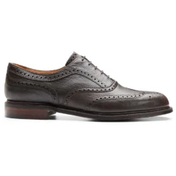 Cheaney Tarbert EF Oxford Brogue In Dark Brown Deerskin