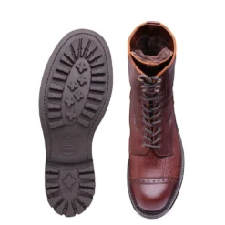 Cheaney Tiger Moth II Military Style Mid Calf Derby Boot In Whiskey Kudu Leather -Zeg Shoes Shop cheaney tiger moth ii military style mid calf derby boot in whiskey kudu leather p1377 9570 zoom