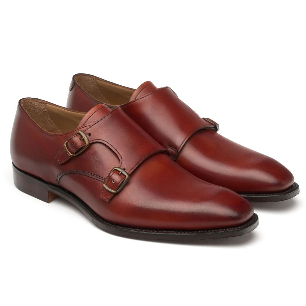 Cheaney Tiverton Double Buckle Monk Shoe In Dark Leaf Calf Leather 2 Cheaney Tiverton Double Buckle Monk Shoe In Dark Leaf Calf Leather - Image 2