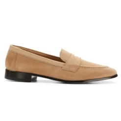 Zeg Shoes Shop 21 Cheaney Toby Collapsible Penny Loafer In Camel Suede