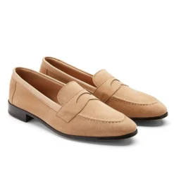 Zeg Shoes Shop -Zeg Shoes Shop cheaney toby collapsible penny loafer in camel suede p1701 11727 zoom