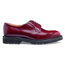 Cheaney Tove GV Derby In Rosewood Rub Off Leather