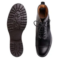 Cheaney Trudie Capped Derby Boot In Black Calf Leather -Zeg Shoes Shop cheaney trudie capped derby boot in black calf leather p942 6628 zoom