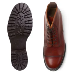 Cheaney Trudie Capped Derby Boot In Dark Leaf Calf Leather -Zeg Shoes Shop cheaney trudie capped derby boot in dark leaf calf leather p941 11473 zoom