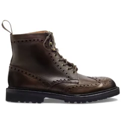 Cheaney Tweed GV Derby Brogue Boot In Husk Eco Oiled Leather