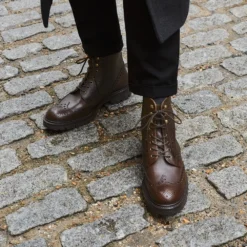 Cheaney Tweed GV Derby Brogue Boot In Husk Eco Oiled Leather -Zeg Shoes Shop cheaney tweed gv derby brogue boot in husk eco oiled leather p1608 10831 zoom