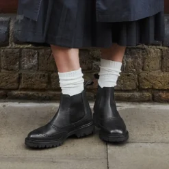 Cheaney Victoria GV Chelsea Boot In Black Eco Oiled Leather -Zeg Shoes Shop cheaney victoria gv chelsea boot in black eco oiled leather p1623 10837 zoom