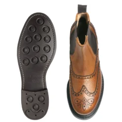 Cheaney Victoria R Wingcap Brogue Chelsea Boot In Almond Grain Leather 6 Cheaney Victoria R Wingcap Brogue Chelsea Boot In Almond Grain Leather -Zeg Shoes Shop cheaney victoria r wingcap brogue chelsea boot in almond grain leather p124 1864 zoom