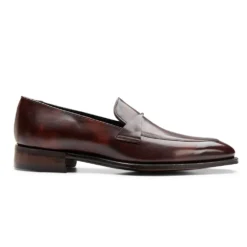 Cheaney Wandsworth Twisted Saddle Apron Loafer In Brown Museum Calf Leather