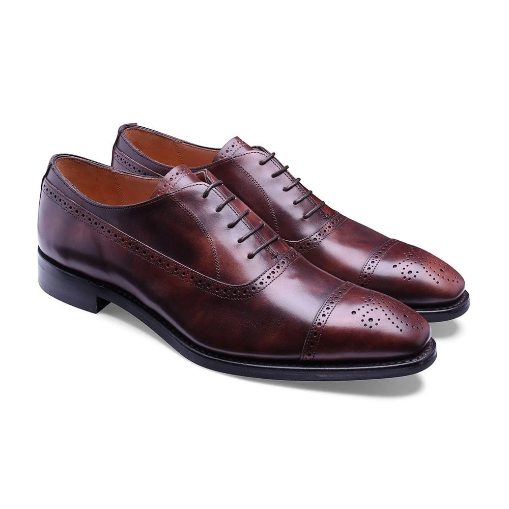 Cheaney Winchester D Capped Oxford In Brown Museum Calf Leather 2 Cheaney Winchester D Capped Oxford In Brown Museum Calf Leather - Image 2