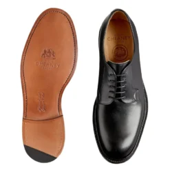 Cheaney Wye II Derby In Black Hi-Shine Leather -Zeg Shoes Shop cheaney wye ii derby in black hi shine leather p884 6112 zoom