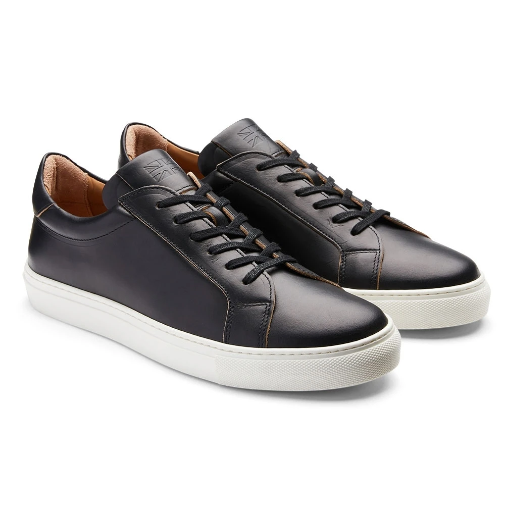 Cheaney X Goral Kelham Trainer In Black Chromexcel Leather 2 Cheaney X Goral Kelham Trainer In Black Chromexcel Leather - Image 2