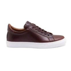 Cheaney X Goral Kelham Trainer In Dark Brown Chromexcel Leather