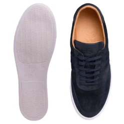 Cheaney X Goral Steel Trainer In Navy Suede/Navy Leather -Zeg Shoes Shop cheaney x goral steel trainer in navy suede navy leather p1236 8269 zoom
