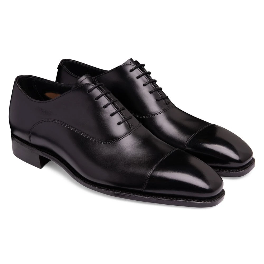 Cheaney York Capped Oxford In Black Calf Leather 2 Cheaney York Capped Oxford In Black Calf Leather - Image 2