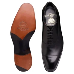 Cheaney York Capped Oxford In Black Calf Leather 6 Cheaney York Capped Oxford In Black Calf Leather -Zeg Shoes Shop cheaney york capped oxford in black calf leather p1102 7621 zoom