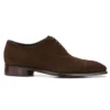 Cheaney York Capped Oxford In Brown Suede