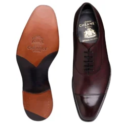 Cheaney York Capped Oxford In Burgundy Calf Leather -Zeg Shoes Shop cheaney york capped oxford in burgundy calf leather p1103 7629 zoom
