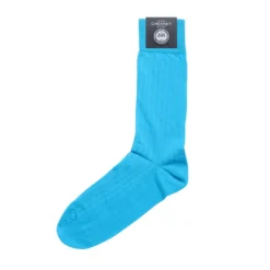 Corgi Brecon Light Blue (Peacock) Mens Cotton Socks