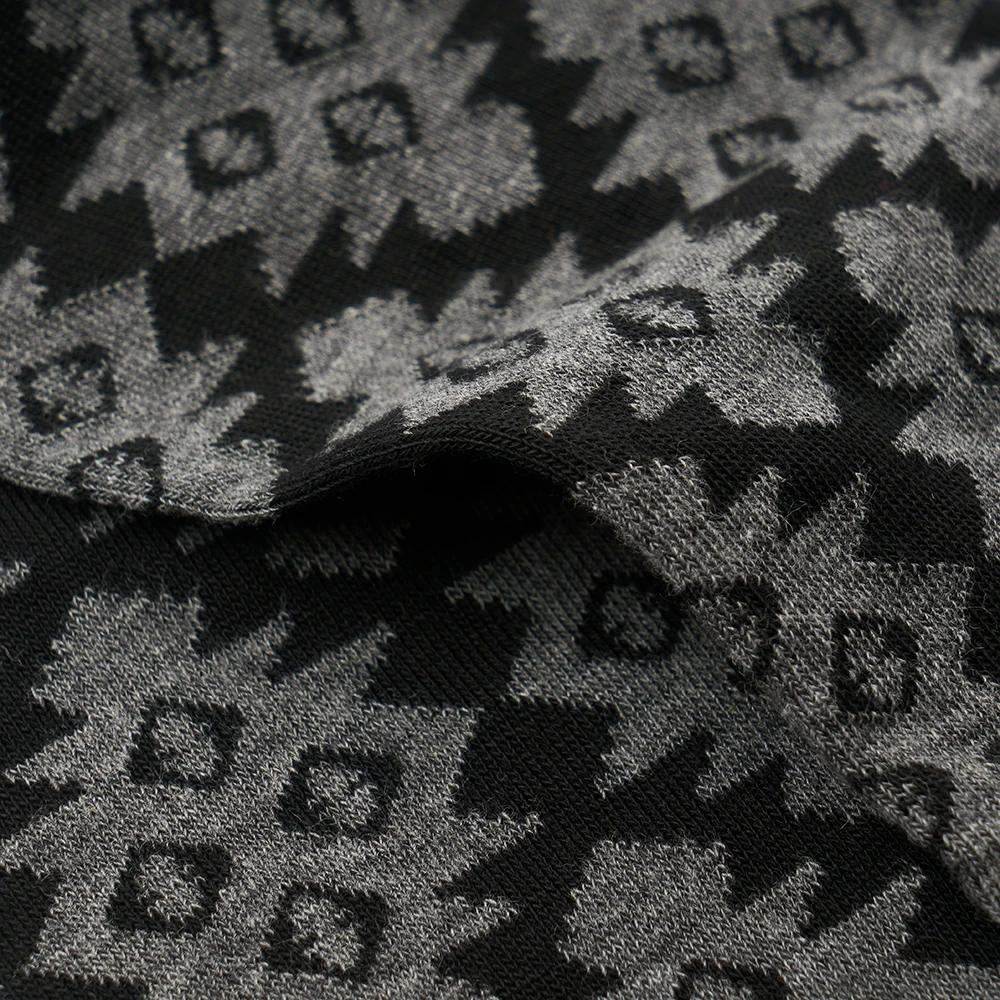 Corgi Diamond Pattern Black Mens Cotton Socks 3 Corgi Diamond Pattern Black Mens Cotton Socks - Image 3