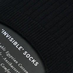 Corgi Ribbed Egyptian Cotton Black Invisible Socks -Zeg Shoes Shop corgi ribbed egyptian cotton black invisible socks p1749 12275 zoom