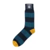 Corgi Rugby Stripe Navy Mens Cotton Socks